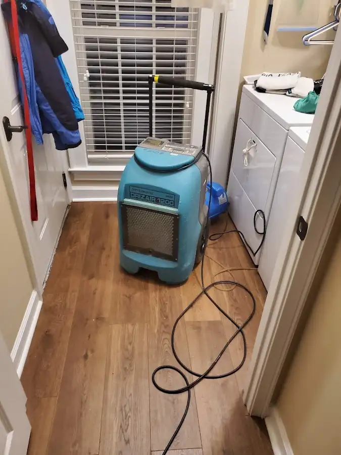 Commercial dehumidifier deployed for Flood Damage Cleanup in Aledo